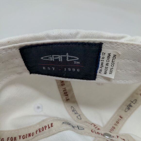 Silver Springs Boy's Slideback Hat White Size Ages 5-12 Embroidered Logo - Picture 12 of 12